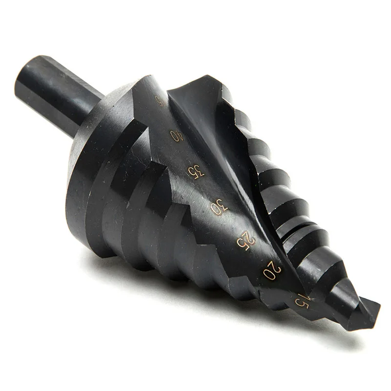 Citop 1pcs 10-45mm Nitride Coated Cutter Triangle Shank Drill HSS4241 Power Tools Spiral Grooved Metal Steel Step Bit | Инструменты