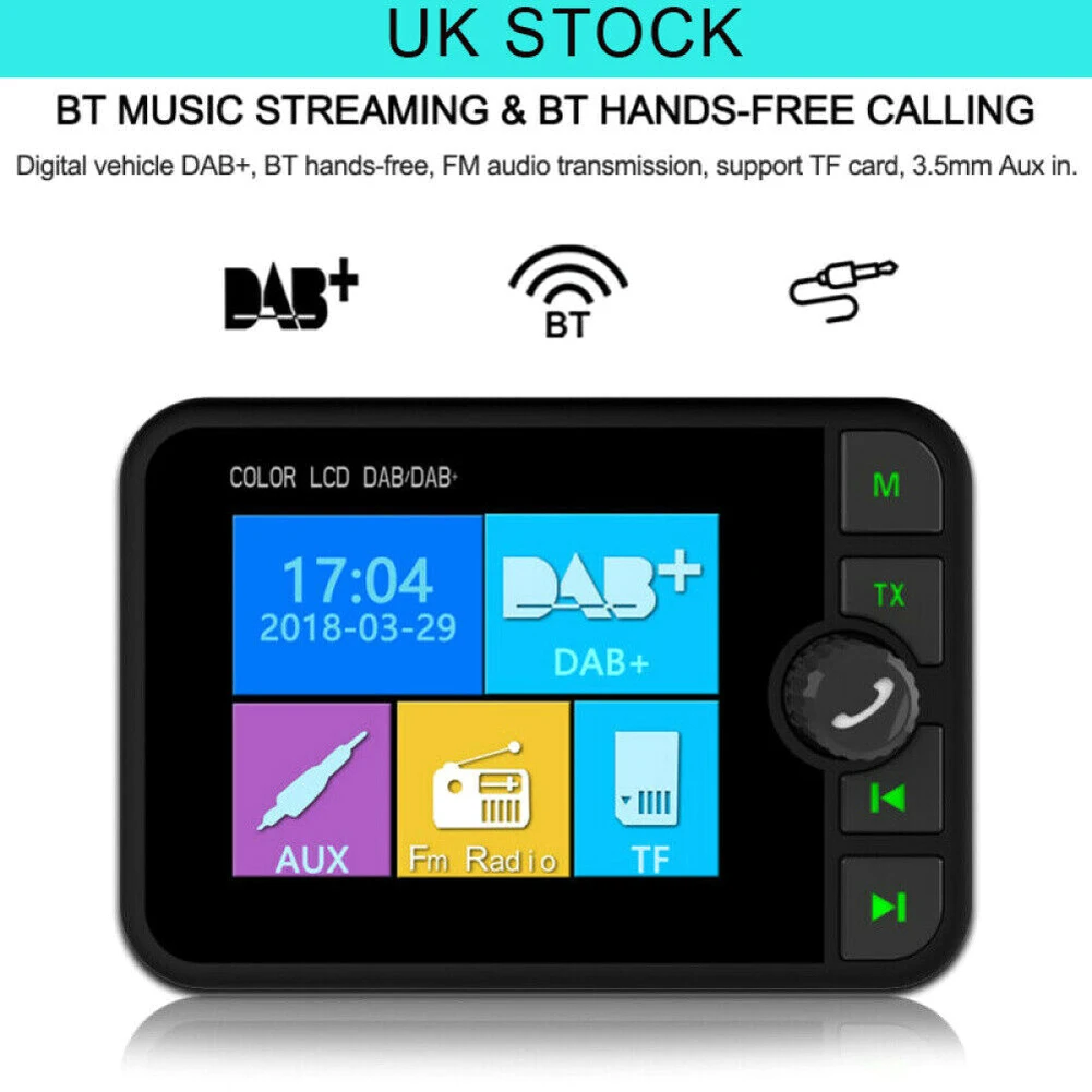 Цифровой радиоприемник Mini DAB Bluetooth MP3 музыкальный плеер FM передатчик адаптер