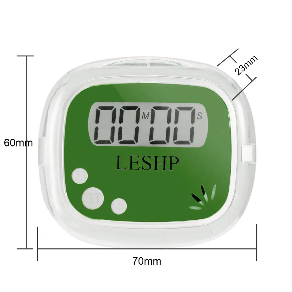 

LESHP Portable Mini ABS LCD 4 Digits Display Digital Magnetic Back Kitchen Timer Countdown Timer With Timer Memory Recall