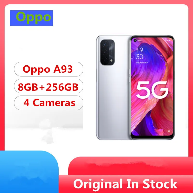Смартфон Oppo A93 восемь ядер Android 11 0 экран 6 5 дюйма 8 ГБ + 256 ГБ|Смартфоны| |