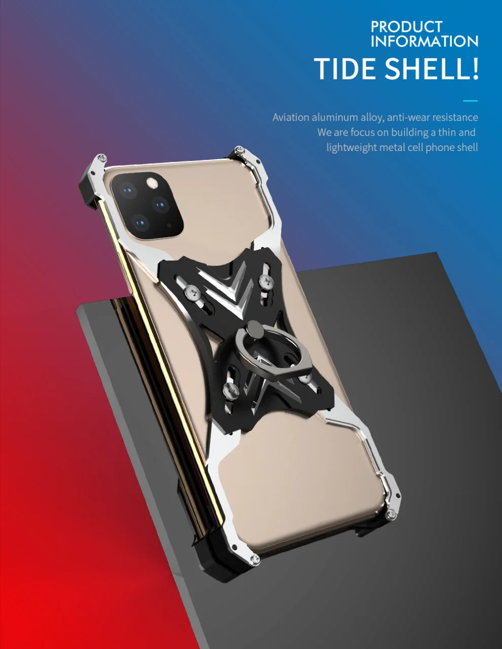 Алюминиевый металлический бампер чехол для iPhone 11 Pro XS MAX X XR жесткое крепление в виде кольца на палец Kickstand чехол для iPhone 11 Pro Max бампер