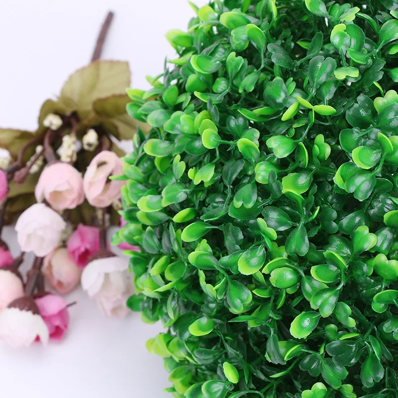 Самшитовые шары с искусственными растениями искусственные для декора