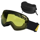 LOCLE лыжные очки, двухслойная противотуманная большая Лыжная маска UV400, очки для катания на лыжах и сноуборде для мужчин и женщин