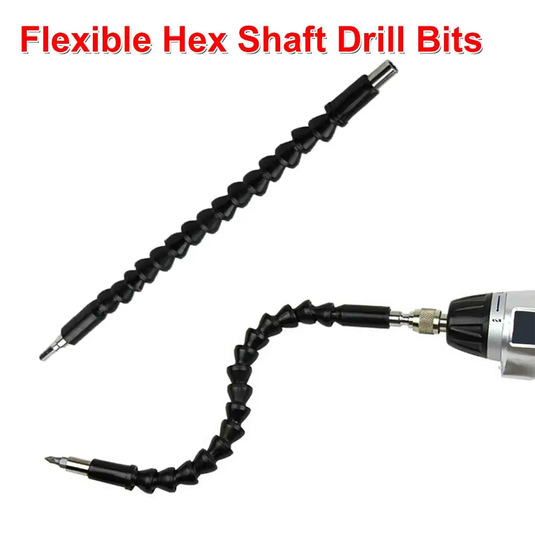 300mm Flexible Shaft Tool 6.35mm Hex Shank Extension Snake Bit Electronics Drill Screwdriver Holder Connecting | Инструменты