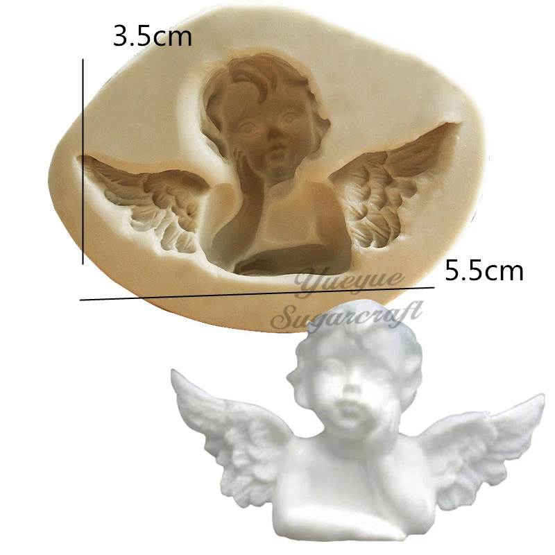 Yueyue Sugarcraft Angel baby силиконовая форма помадка форма для украшения торта инструменты форма для шоколадной мастики
