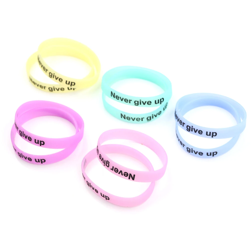 2 шт. светятся в темноте силиконовые резиновые эластичность спортивные браслет