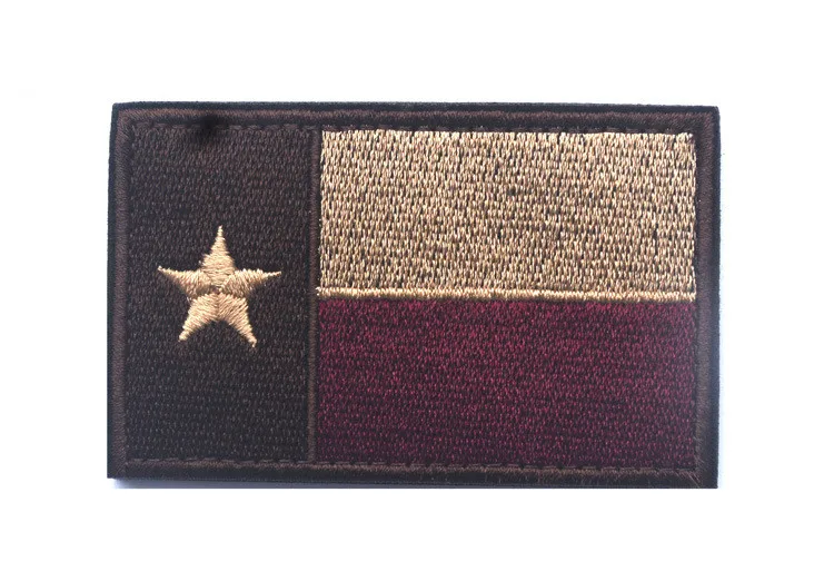 Флаг штата Техас USA 3D наружные вышитые наклейки аппликации для головного