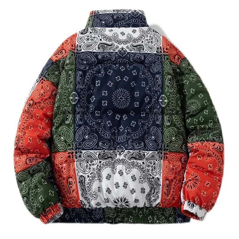 Lovers Wear Cashew Flower Cotton Clothes Men's Tide Brand Ins Winter Thick Loose Cotton Clothes Bread Clothes Korean Jacket