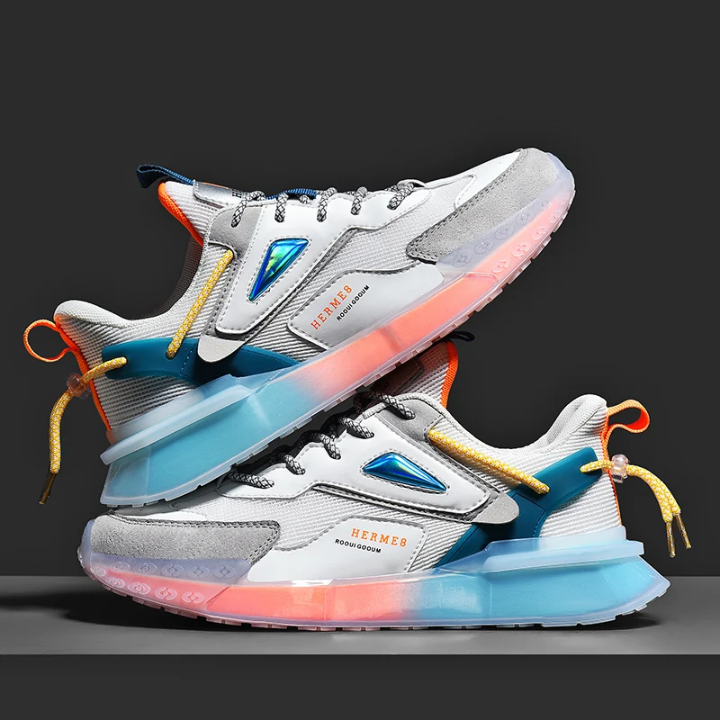 

Мужская обувь, дышащие спортивные кроссовки, мужская модная повседневная обувь, уличная одежда, дышащие мужские сетчатые кроссовки для отд...