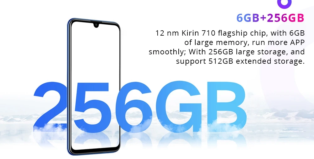 Мобильный телефон Honor 20i, 6,21 дюймов, 6 ГБ ОЗУ, 64 Гб ПЗУ, Восьмиядерный процессор Kirin 710, Восьмиядерный процессор, 32 Мп+ 24 МП, камеры AI, Android 9,0, сотовый телефон