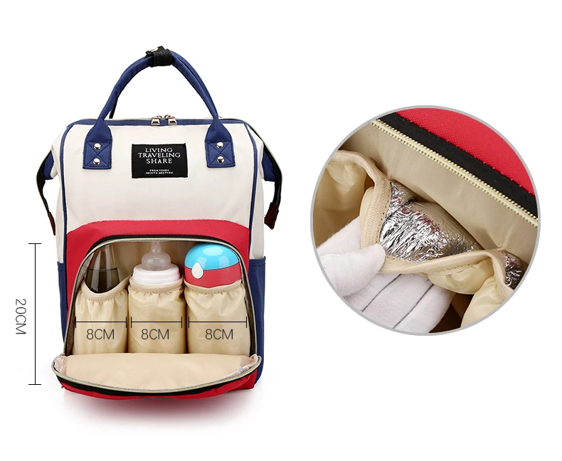 Diaper Bag Backpack For Mom Mother Large Capacity Wheelchairs Trolley Hanken Baby Maternity Bag