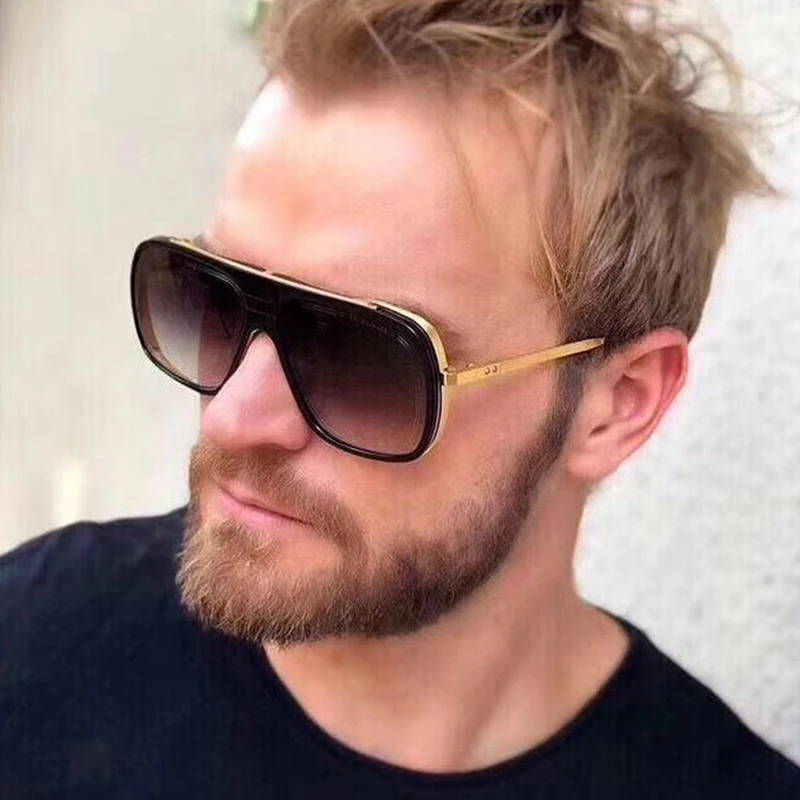 

QPeClou винтажные Квадратные Солнцезащитные очки в большой оправе для женщин 2019 новые модные градиентные серые солнцезащитные очки для мужчин...