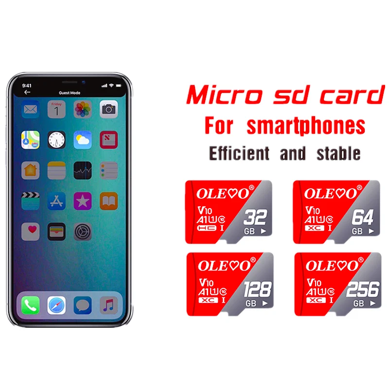 Карта памяти 16 ГБ 32 64 Гб 256 Micro TF карта 128 класс 10 SD флэш-память для видеокамеры