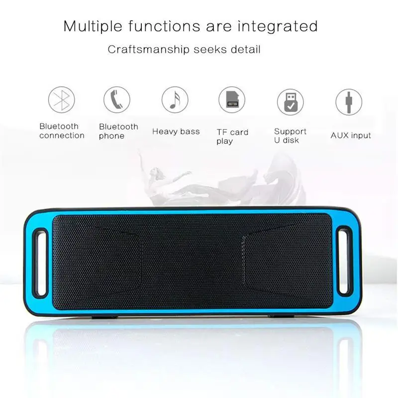 BEESCLOVER беспроводной Bluetooth динамик Колонка стерео сабвуфер USB динамик s Встроенный микрофон Бас mp3-плеер звуковая коробка r60