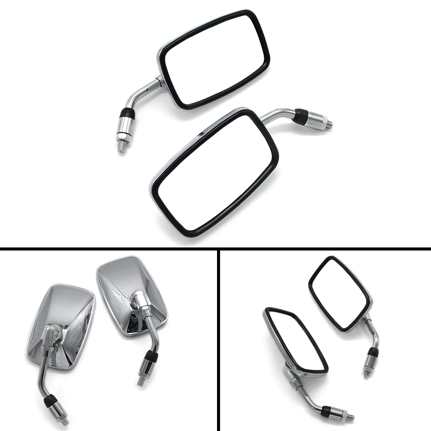 2 шт. серебристое зеркало заднего вида для Honda NV400 NV600 NV750 VT400 VT500 VT600 VT700 Shadow 400 500 600 700