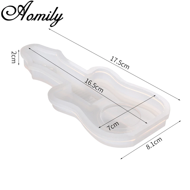 Aomily Guitar Crystal Epoxy Silicone Molds DIY Jewelry Resin Hand Craft Mold Cake Decorating Tools | Дом и сад