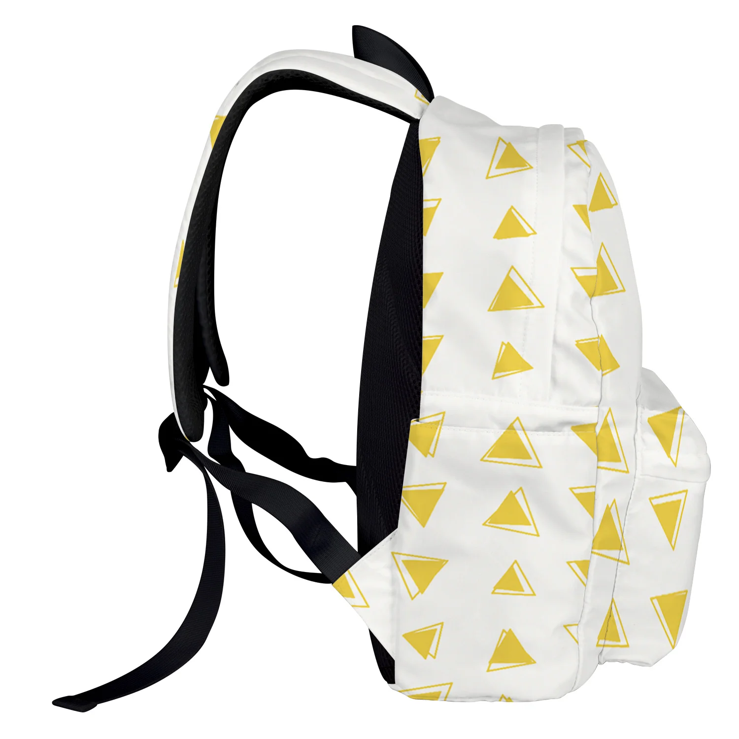 Абстрактный геометрический треугольный рюкзак с держателем для ключей