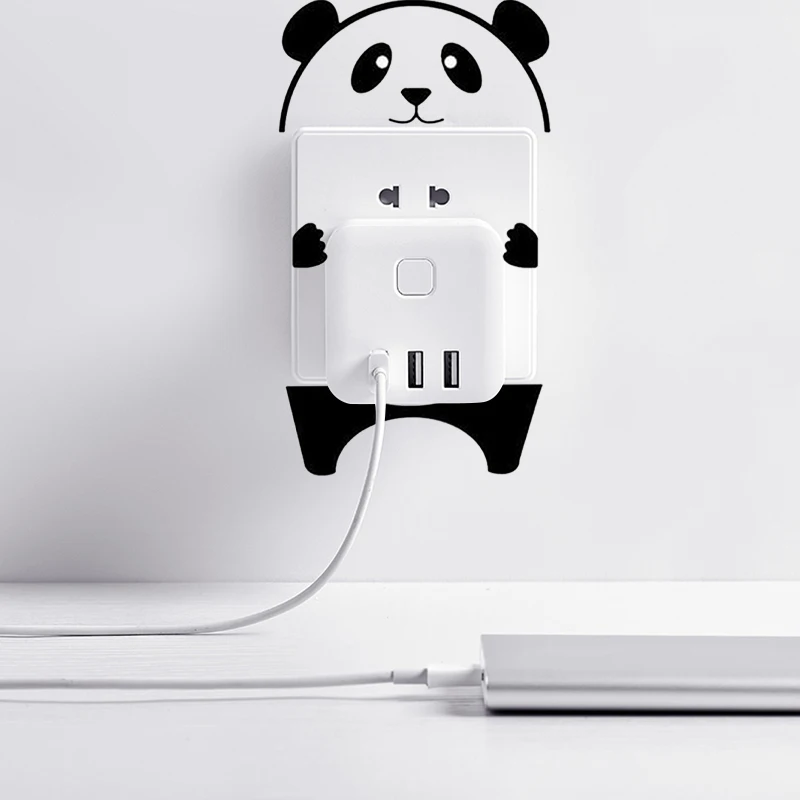 8*11 см панда переключатель на стену с наклейками плакат наклейки обои домашнее