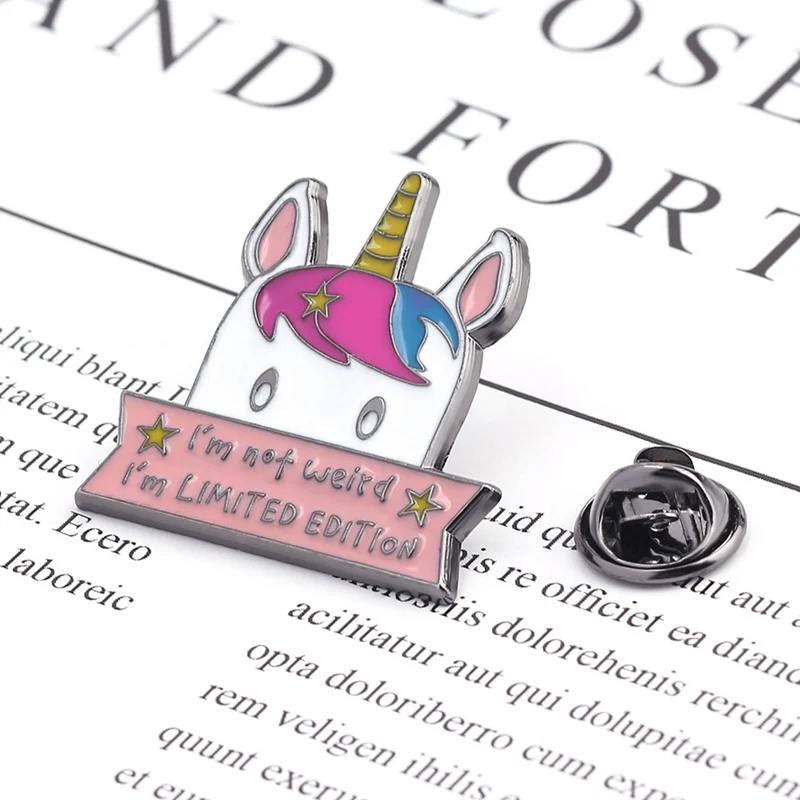 Высокое качество я не странно Ограниченная серия эмалированные булавки в виде