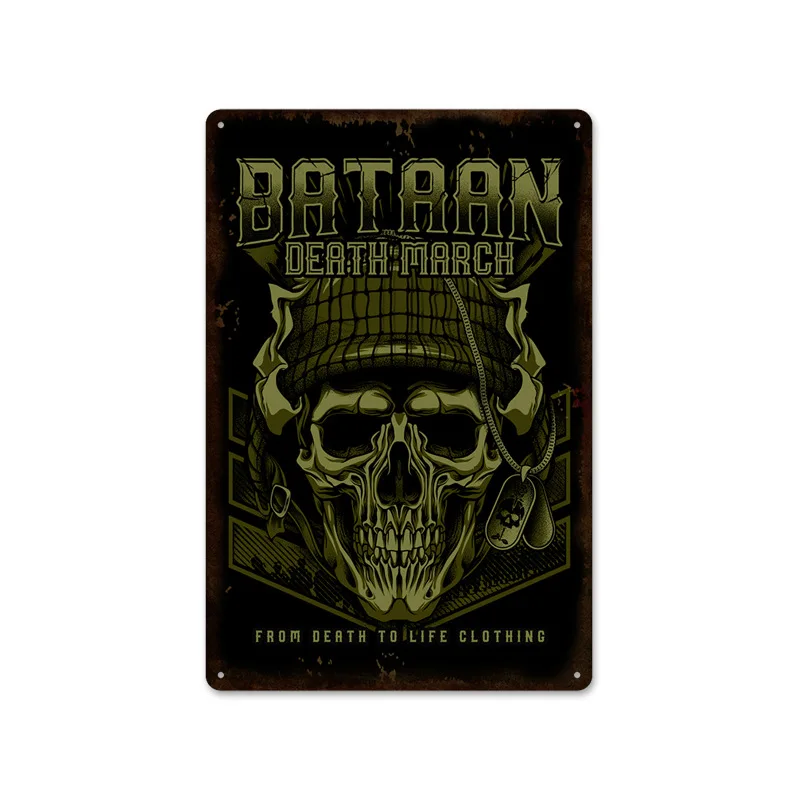 Жестяной знак украшение детской комнаты винтажный череп мультяшная