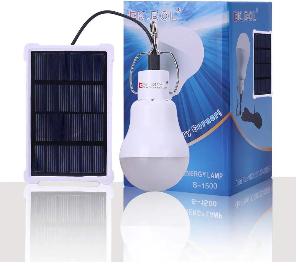 Portable sensor Solar Light 15W Powered Energy Lamp 5V LED Bulb for Outdoors Camping Tent | Освещение