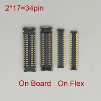 2pcs 34 pin lcd display fpc connector for huawei enjoy 8e y6 2018y6 prime 2018honor play 7a pro8x max screen flex on board