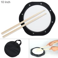 10 inch dumb drum practice jazz drums exercise training abs drum pad with drum sticks and bag for beginners performance