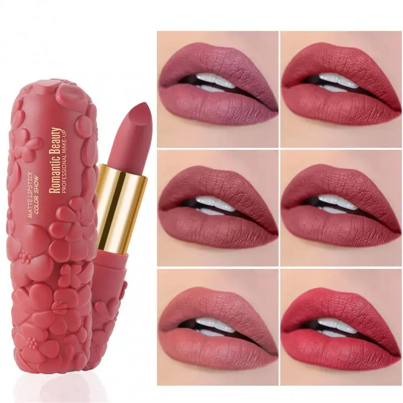 

6-цветная помада романтическая красота в европейском и американском стиле лепестковая водостойкая помада для макияжа в европейском и амери...