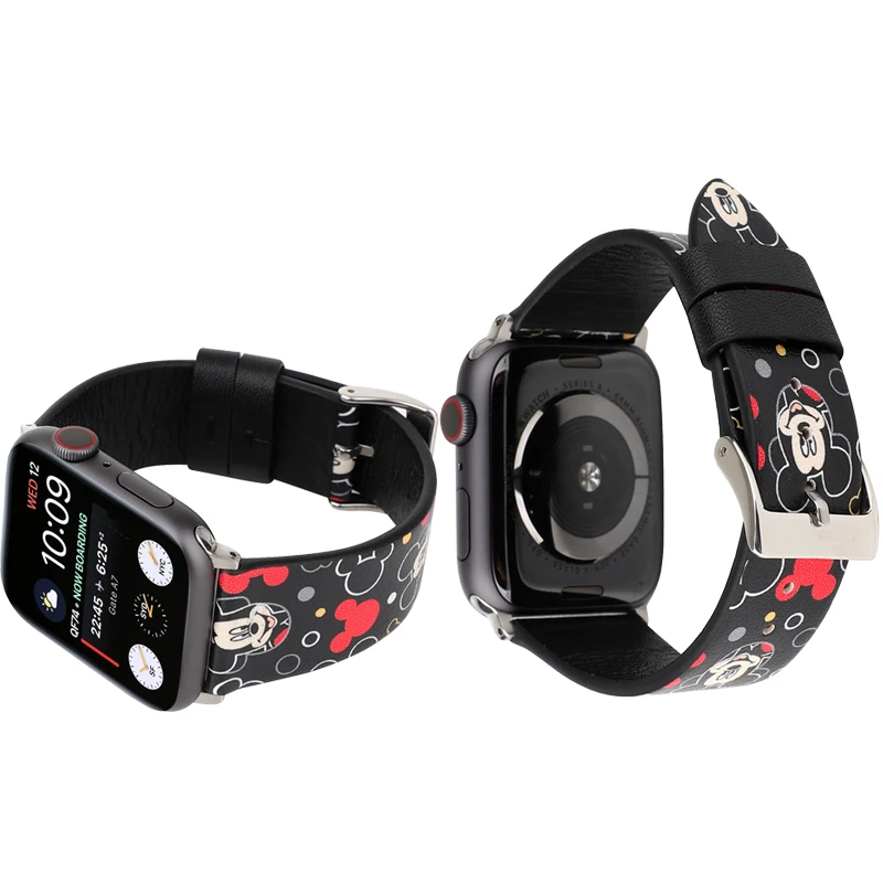 Сменный ремешок для часов из натуральной кожи apple watch 4 3 2 1 браслет iwatch 44 мм 42 correa 38