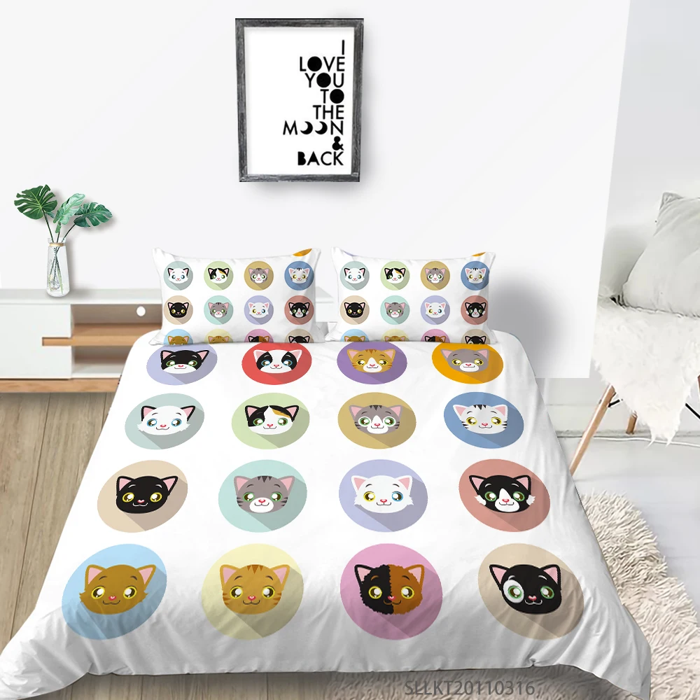 

Sunshine 3D Cartoon Bedding Set Fashion Dog Printing Unique Design Bed Set King Queen Full Double Single For All Seasons