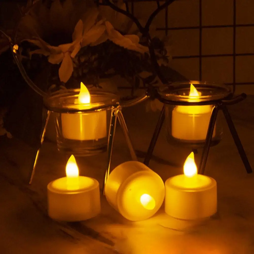 

Electric Candle Safe ABS Bright Exquisite Delicate Tealight Candles Holiday Gifts Tealight Candles LED Battery Candles