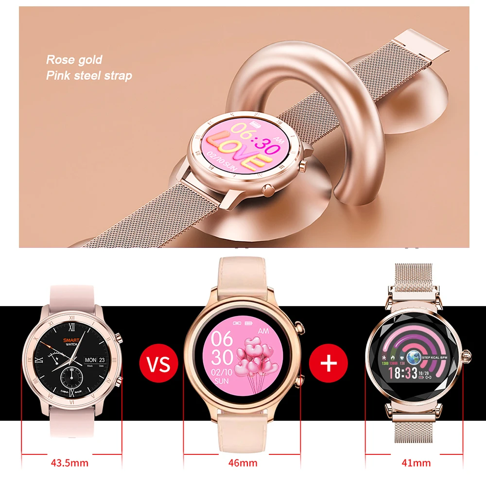 Bluetooth Смарт часы для Android IOS IP68 Водонепроницаемые женские и мужские спортивные