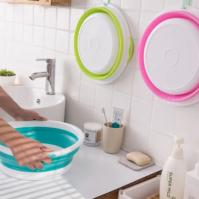 Портативное складное ведро складная раковина туристическое уличное для рыбалки