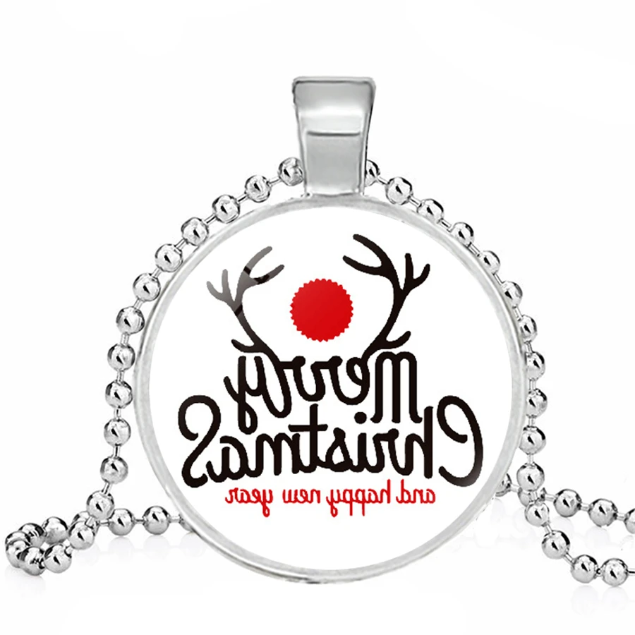 2020 модное Звездное Ожерелье Рождество лось Санта Клаус милое ожерелье дерево