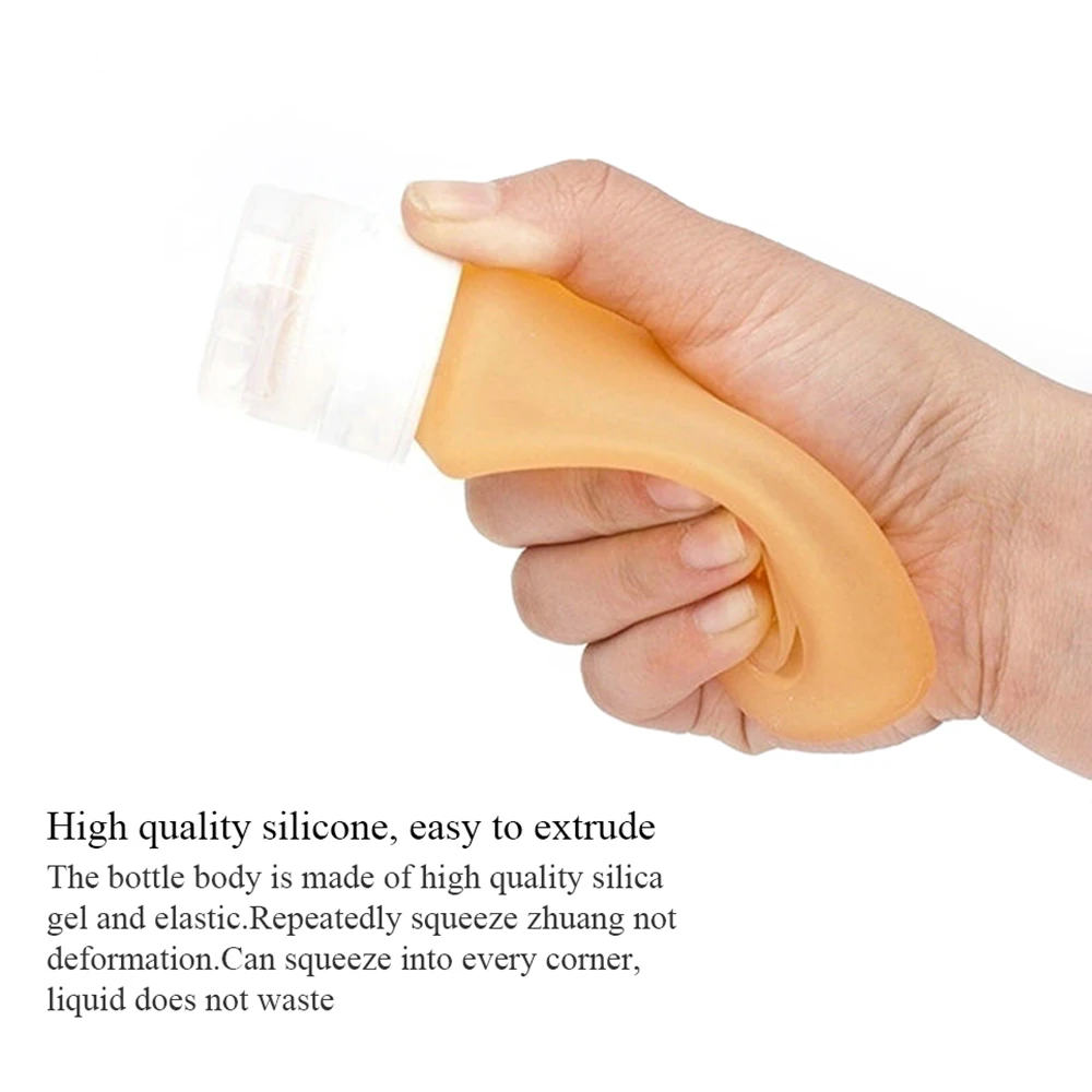 Многоразовые бутылки дорожные контейнеры портативные Мягкие силиконовые для