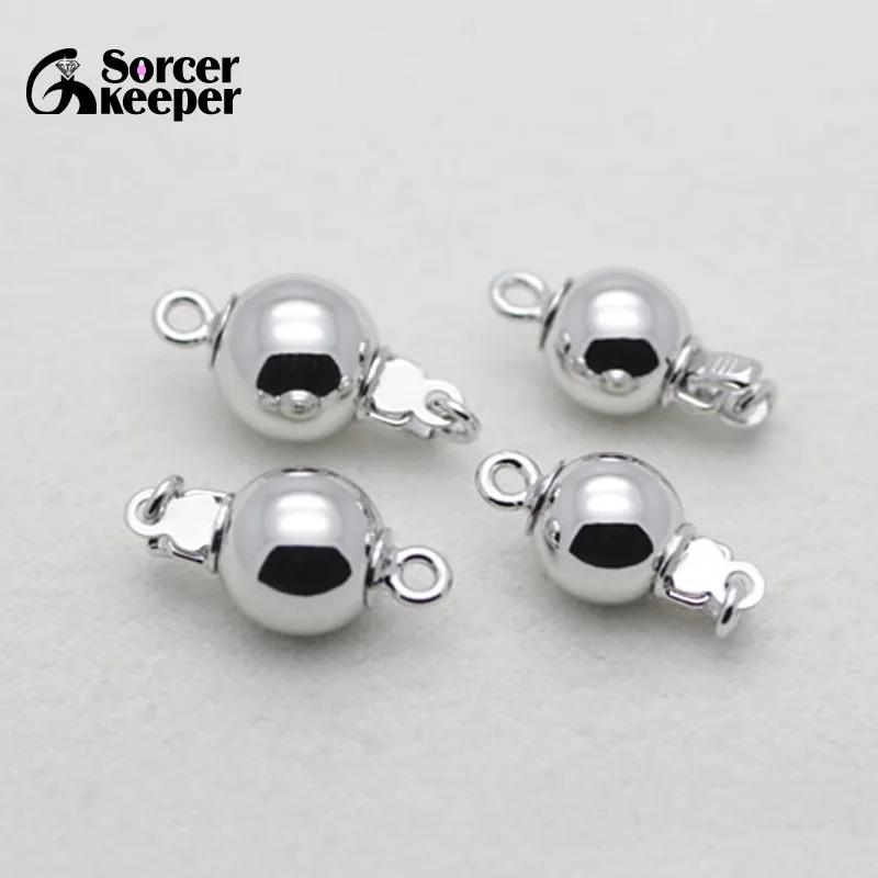 10 шт. Посеребренные Круглые застежки карабины DIY ювелирное изделие крючки