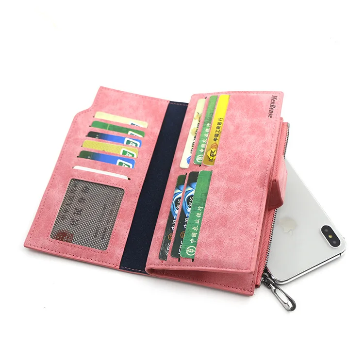 

2020 New Fashion Ladies Wallet Long Multi-function Wallet Coin Purse Fresh PU Leather Female Clutch