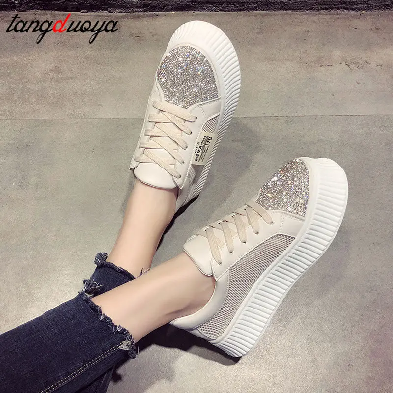 Кроссовки на платформе 2020 женская обувь белые женские кроссовки для женщин