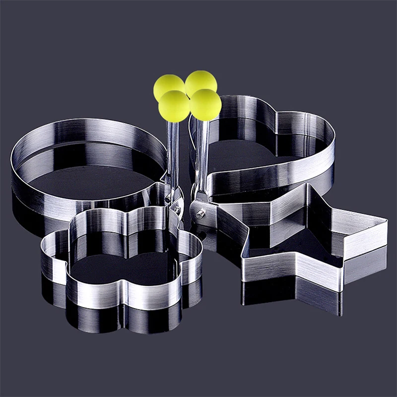 

1PC Fried Egg Shaper Stainless Steel Fried Egg Shaper Pancake Ring Circle Mold Heart Shape Kitchen Tools Accessories Egg Tools