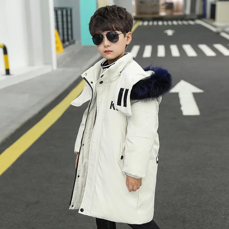 Детская хлопковая куртка для мальчиков до 30 градусов теплая плотная Зимняя парка