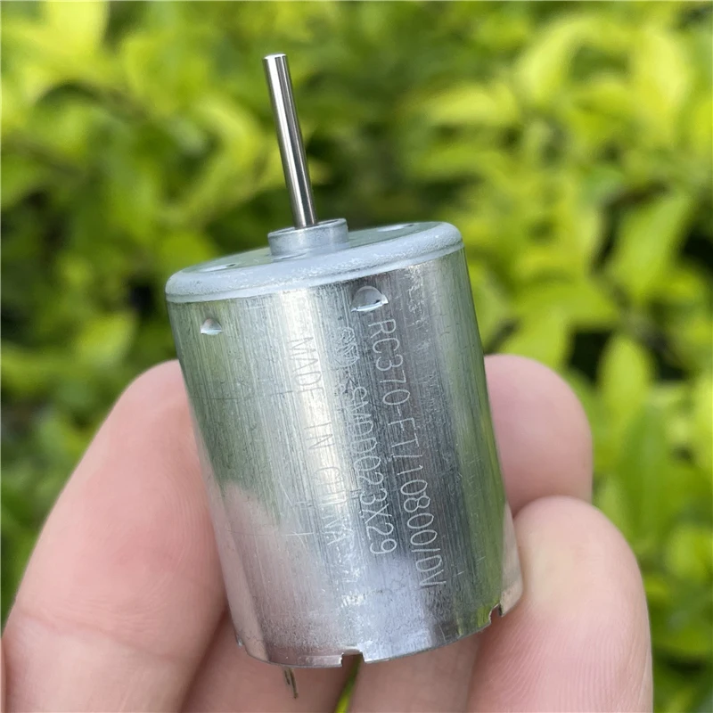 

370 Motor Mini Micro RC-370FT-10800 DC 6V-24V Electric 5000RPM Low Speed Current Precious Metal Brush Round DIY Toy Boat Car