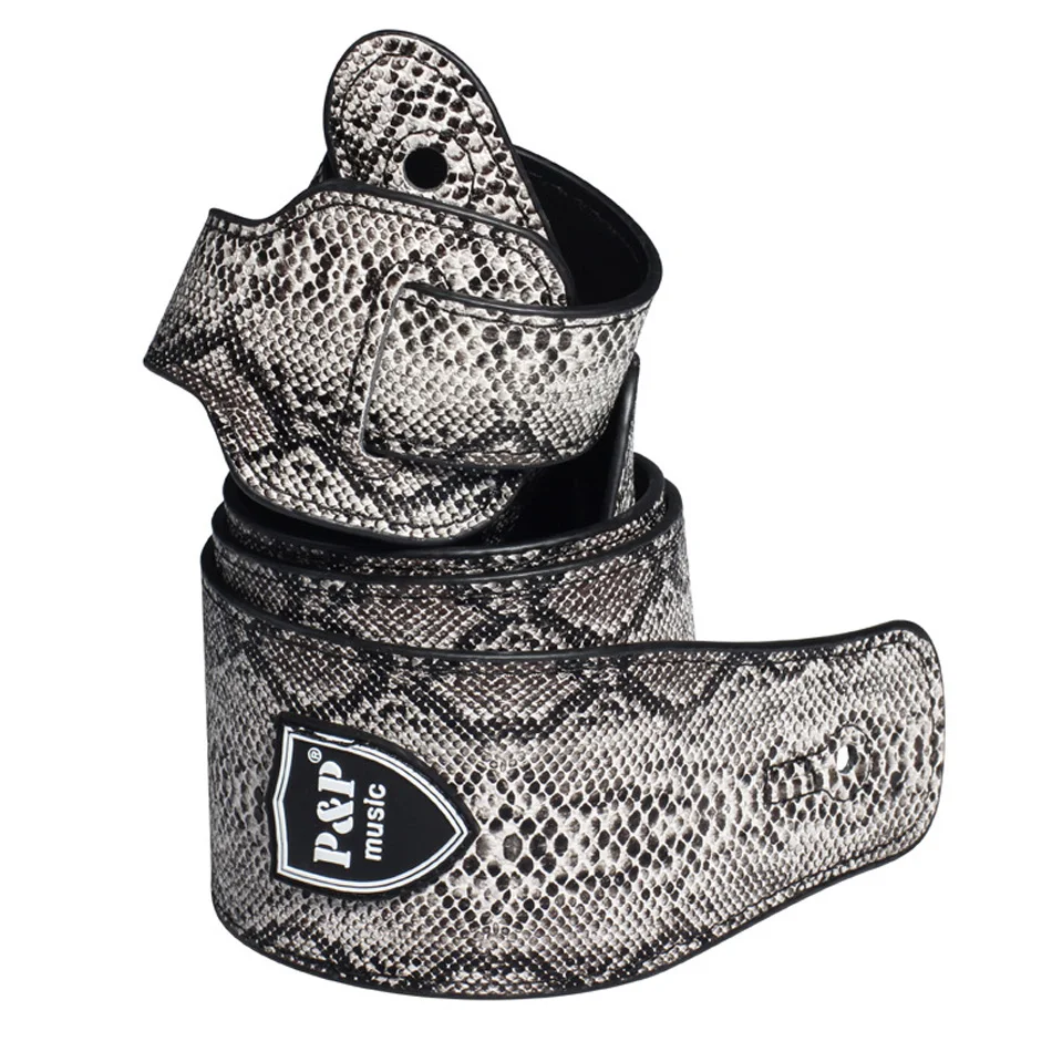 schlange haut design pu imitation leder gitarre strap für elektrische gitarre akustische gitarre folk gitarre bass strap free global shipping