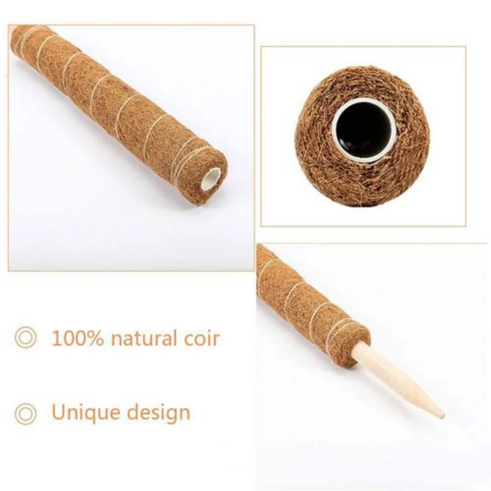 

Creepers Garden Plant Stakes Plant Support Moss Poles 11.81 Inch Coir Moss Totem Pole Coir Totem Pole