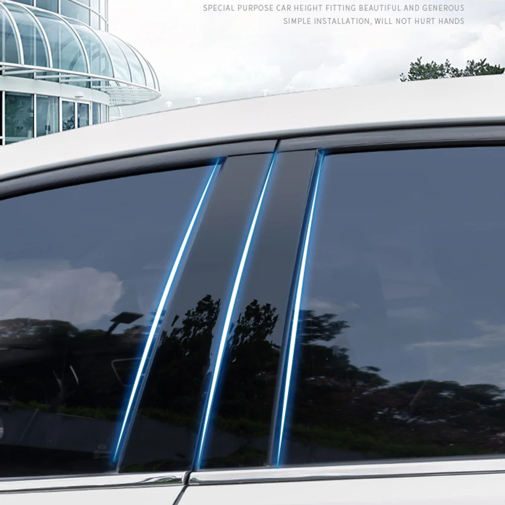 6 шт./компл. наклейка для отделки окон автомобиля внешняя декоративная пленка