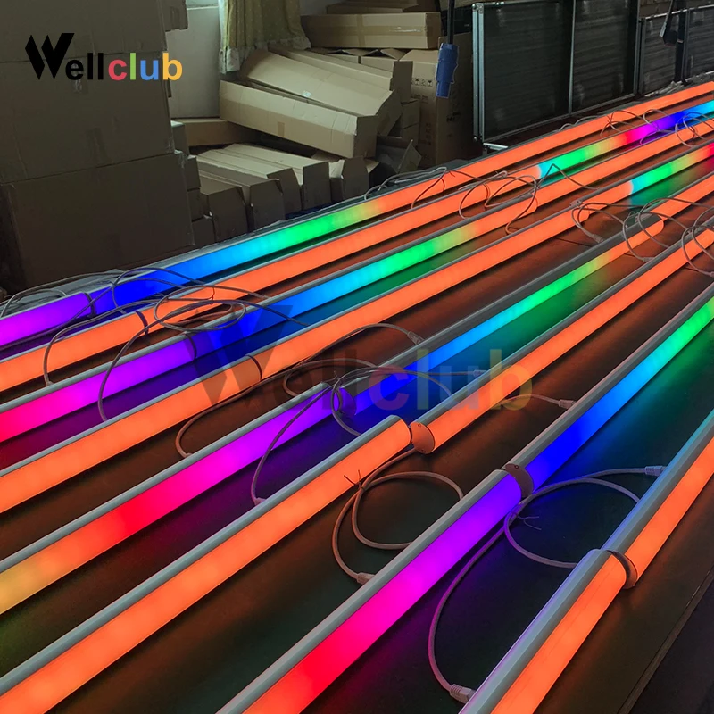 16 шт. с контроллером RGB настенная шайба светодиодная Пиксельная трубка Dmx бар светильник индивидуальное управление пиксельный сценический светильник Dj Бар светильник