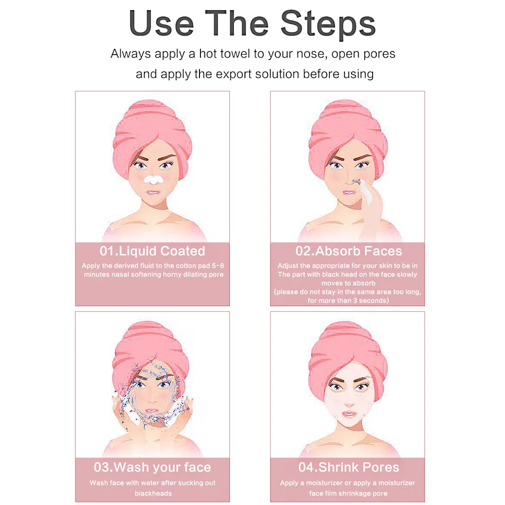 Средство для удаления черных точек на лице Вакуумный аспиратор точечных и акне