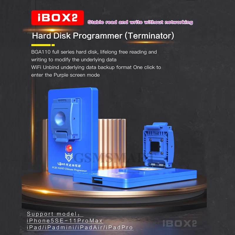 Новинка версия ibox2 BGA110 программатор iBox для iPhone SE-11 Pro Max ipad NAND SYSCFG модификация
