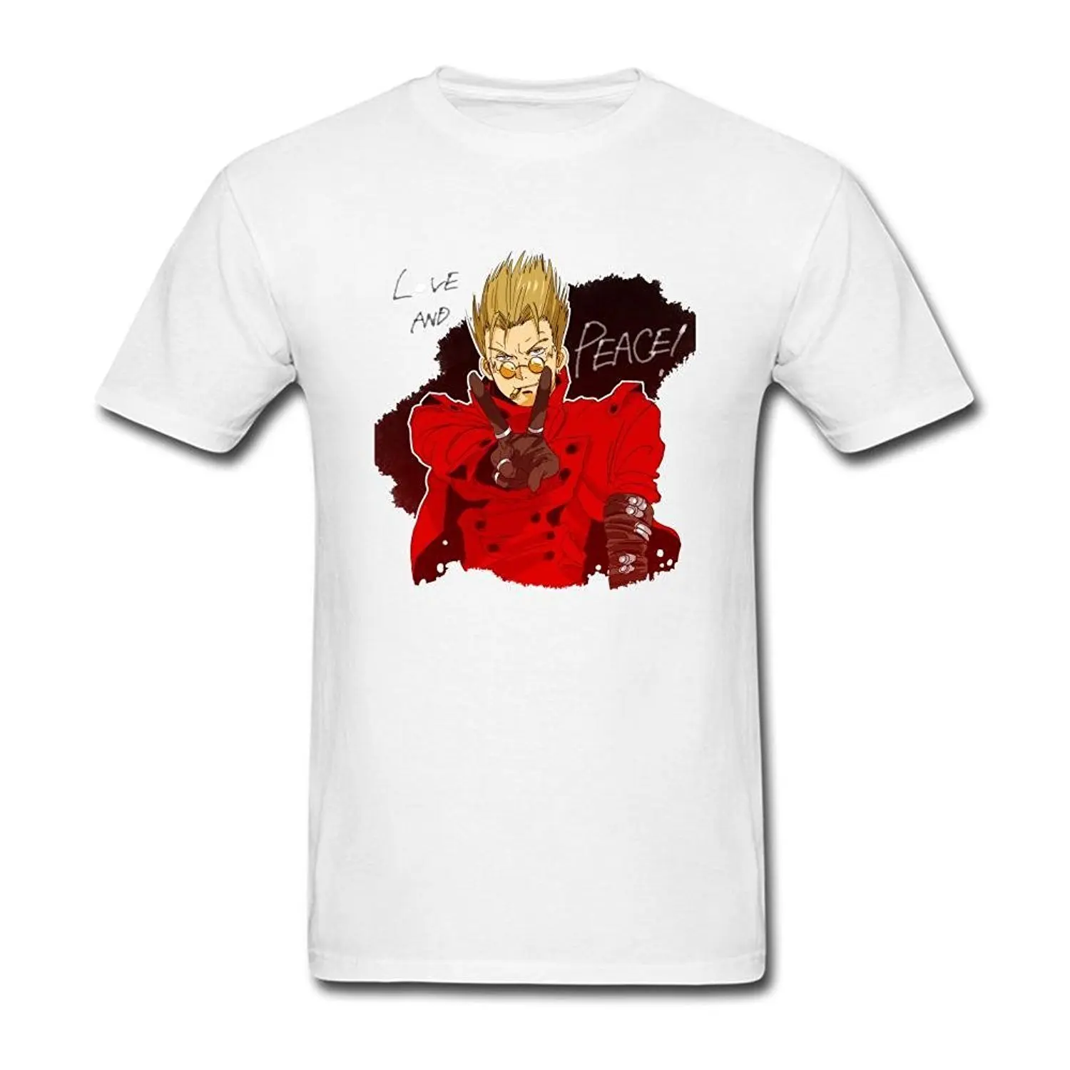 Trigun Vash The Stampede Art футболка для мужчин|Мужские футболки| |