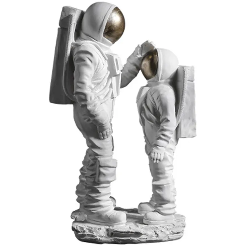 Box 1/6 скандинавские современные минималистичные астронавты художественные ремесла Смола большая статуя фигурка коллекция модель украшения Рождественский подарок игрушка - Цвет: Box