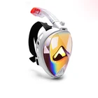 Маска для ныряния на все лицо, незапотевающая, для мужчин, женщин, детей